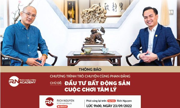 Rich Nguyen sẽ có mặt trong chương trình Trò chuyện cùng Phan Đăng ngày 23/09