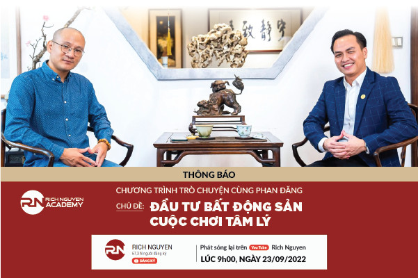 Rich Nguyen sẽ có mặt trong chương trình Trò chuyện cùng Phan Đăng vào ngày 23/09