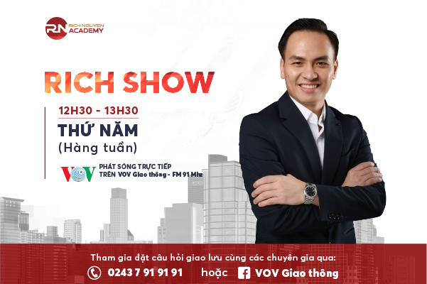 Chương trình Rich Show được phát thanh vào thứ 5 hàng tuần lúc 12h30 - 13h30 trên VOV Giao thông FM 91 Mhz