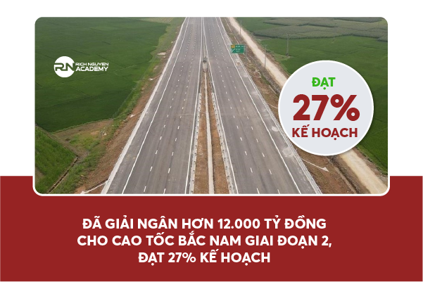 Đã giải ngân hơn 12.000 tỷ đồng cho cao tốc Bắc Nam giai đoạn 2, đạt 27% kế hoạch
