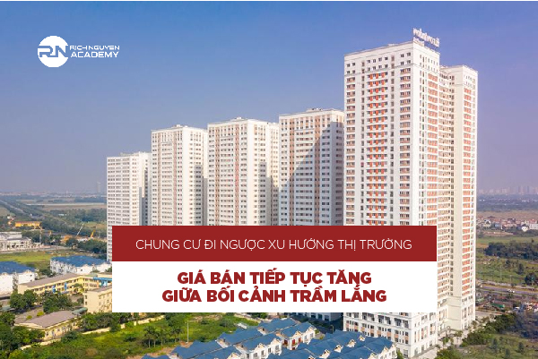 Chung cư đi ngược xu hướng thị trường, giá bán tiếp tục tăng giữa bối cảnh trầm lắng