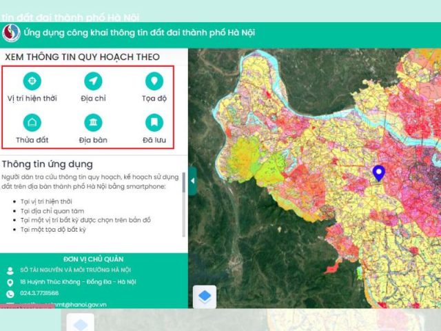 Hướng dẫn cách check quy hoạch Hà Nội