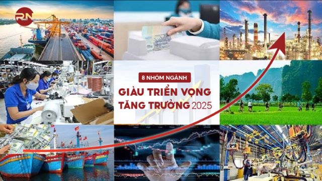 8 nhóm ngành giàu triển vọng tăng trưởng vượt bậc năm 2025