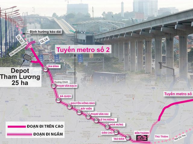 Tuyến Metro số 2 là dự án trọng điểm TP.HCM sẽ hoàn thành trong năm 2025