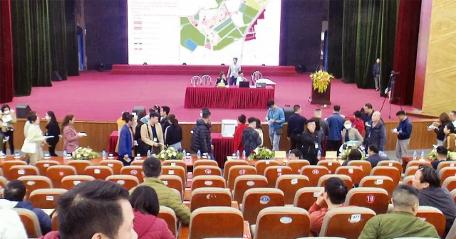 Hoạt động đấu giá đất vẫn diễn ra sôi động