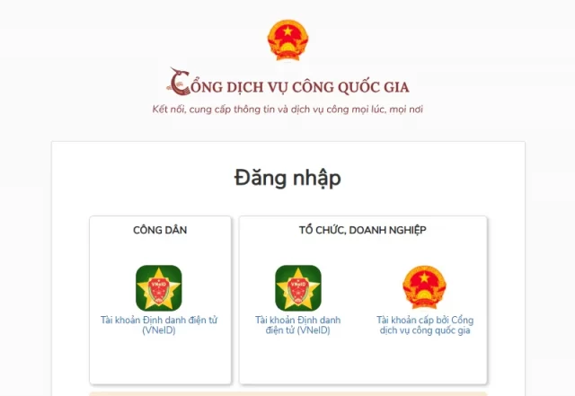 Bước 2: Đăng nhập tài khoản