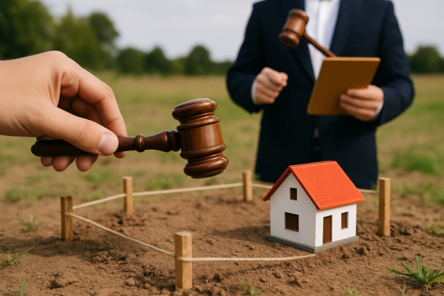 Bỏ cọc đấu giá đất có thể bị cấm tham gia đến 5 năm